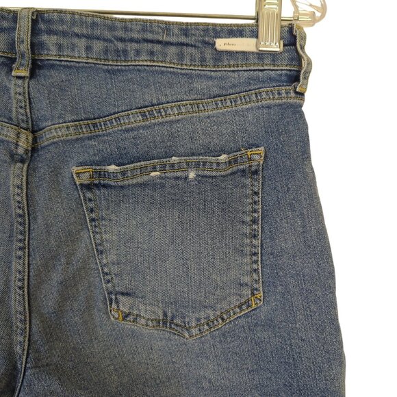 Pilcro And The Letterpress Distressed Denim Shorts Slim Boyfriend Fit Size 29‎ - Picture 5 of 10
